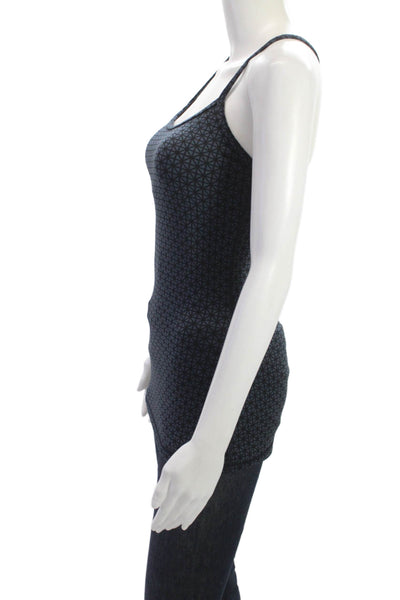 Lululemon Womens Camisole Dark Blue Aztec Nylon Size 2