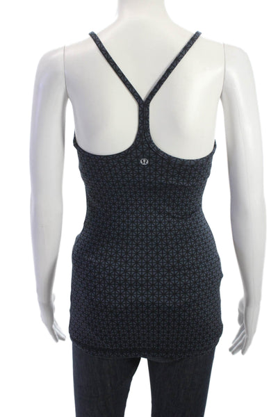 Lululemon Womens Camisole Dark Blue Aztec Nylon Size 2