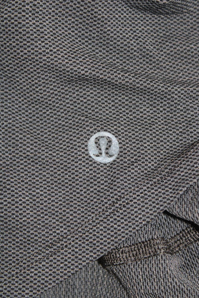 Lululemon Womens Dark Gray Basic Tank Nylon Crew Neck Sleeveless Size 4
