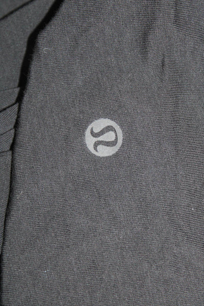 Lululemon Womens Basic Black Cotton Long Sleeve T-Shirt Size 4