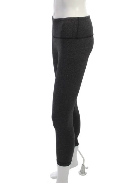 Lululemon Women Ankle Cropped Leggings Dark Gray Nylon Size 4