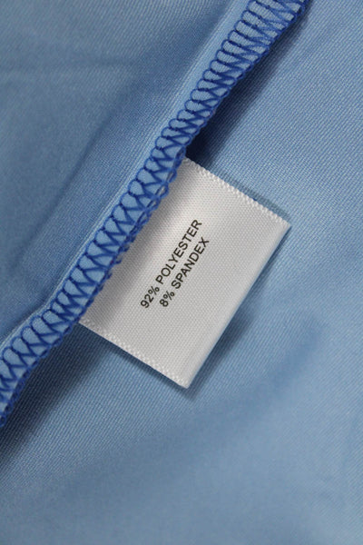 Peter Millar Mens Fish Print Short Sleeve Polo Shirt Blue Size L