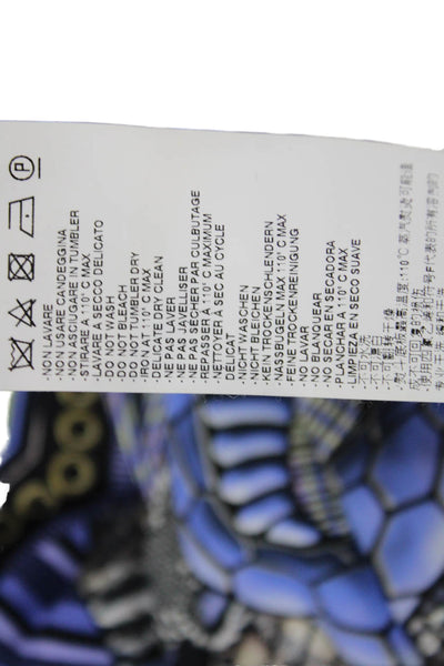 Just Cavalli Womens Black Bodycon Sheath Dress 3/4 Sleeve Round Neck Size 44