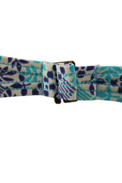 Marc By Marc Jacobs Women Bikini Top Blue Geometric Size M