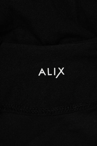 Alix Women Black Short Sleeve Round Neck Bodysuit Size L