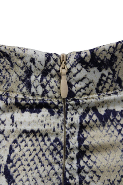 BB Dakota Womens Beige Animal Print Straight Pencil Skirt Size 2