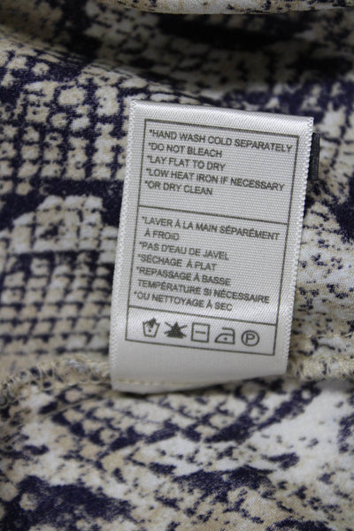 BB Dakota Womens Beige Animal Print Straight Pencil Skirt Size 2