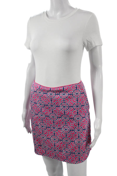 Vineyard Vines Women Pink Geometric Mini Skort Size 4