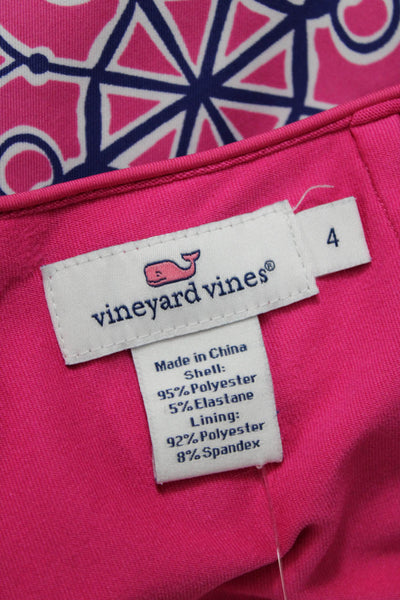 Vineyard Vines Women Pink Geometric Mini Skort Size 4
