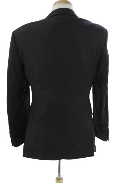 Charles Tyrwhitt Mens Dark Gray 2 Piece Wool Suit Jacket Button Size 38