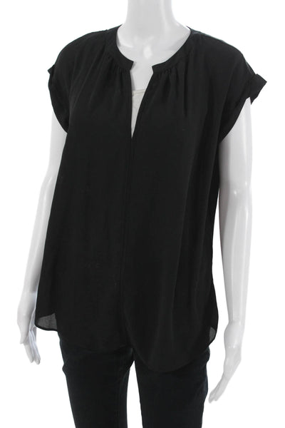 philosophy Womens Basic Black Sleeveless Polyester Blouse Size M