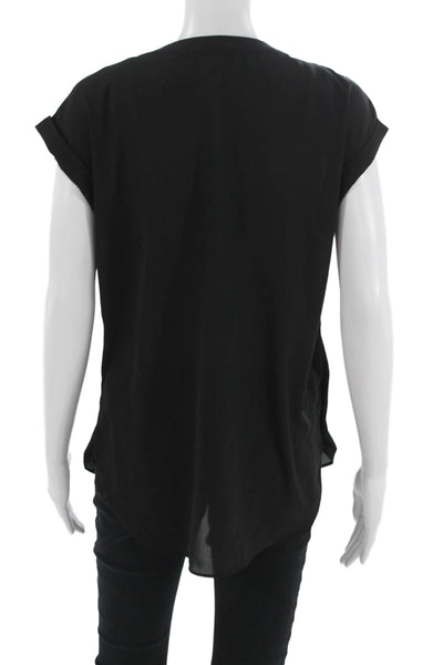 philosophy Womens Basic Black Sleeveless Polyester Blouse Size M