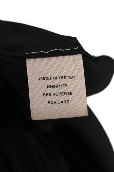 philosophy Womens Basic Black Sleeveless Polyester Blouse Size M