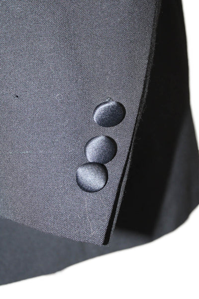 Christian Aujard Mens Tuxedo Jacket Black Wool Blend Button Size 46