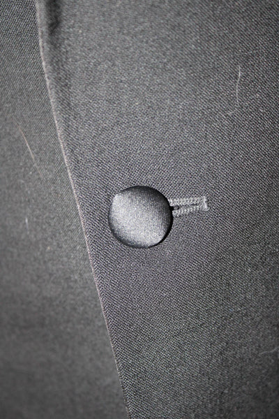 Christian Aujard Mens Tuxedo Jacket Black Wool Blend Button Size 46