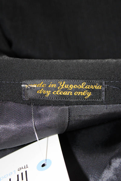 Christian Aujard Mens Tuxedo Jacket Black Wool Blend Button Size 46