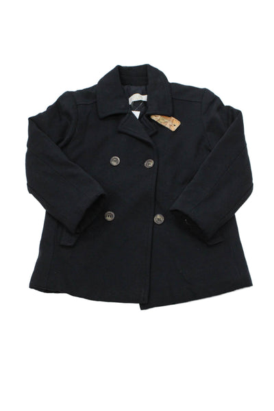 Alviero Martini 1A Classe Boys Long Sleeve Buttoned Dress Coat Blue Size 2