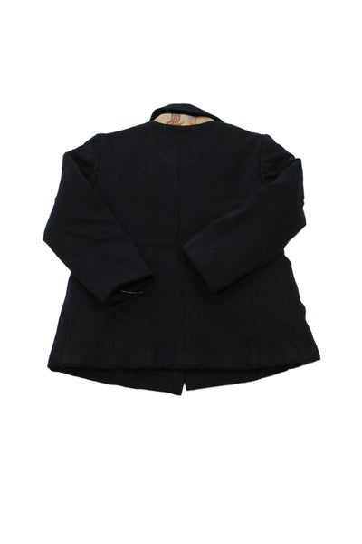 Alviero Martini 1A Classe Boys Long Sleeve Buttoned Dress Coat Blue Size 2