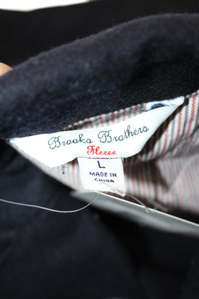 Brooks Brothers Red Fleece Boys Wool Buttoned Blazer Jacket Blue Size L