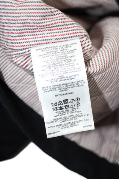 Brooks Brothers Red Fleece Boys Wool Buttoned Blazer Jacket Blue Size L