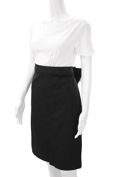 Banana Republic Womens Straight Pencil Skirt Black Size 14