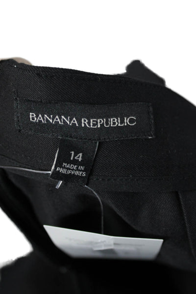 Banana Republic Womens Straight Pencil Skirt Black Size 14