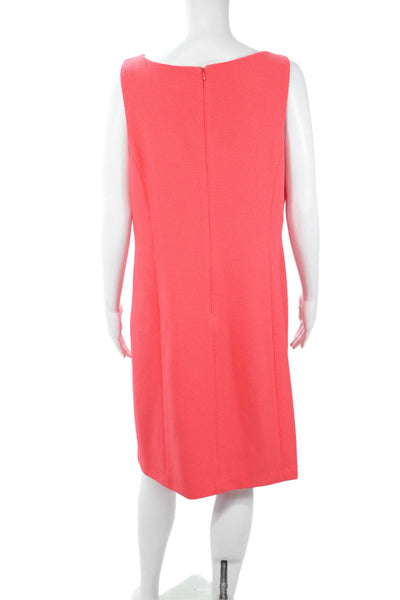 Pappagallo Womens Pink Shift Dress Size 14