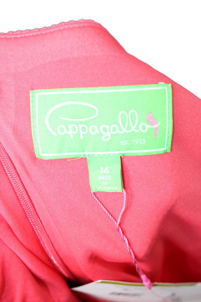 Pappagallo Womens Pink Shift Dress Size 14