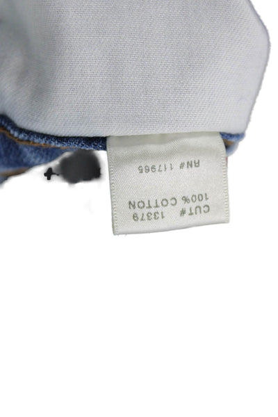 J Brand Womens Bermuda Shorts Blue 100% Cotton Size 26