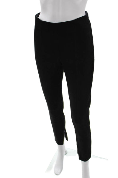 Zara Women Ankle Cropped Black Poly Spandex Blend Pants Size S