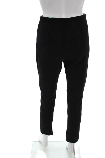 Zara Women Ankle Cropped Black Poly Spandex Blend Pants Size S
