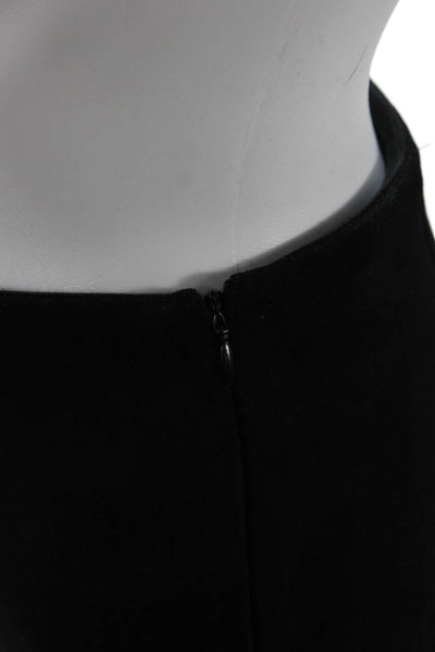 Zara Women Ankle Cropped Black Poly Spandex Blend Pants Size S