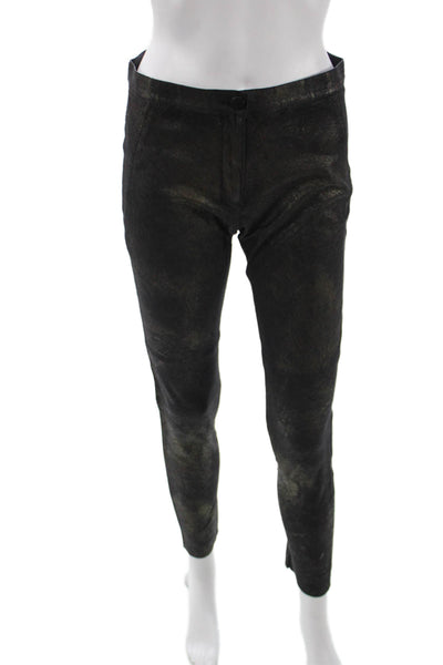 Zara Womens Ankle Jeggings Black Polyester Elastane Size M