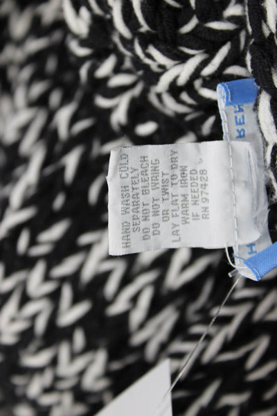White + Warren Womens Black Pullover Sweater High Neck Size S