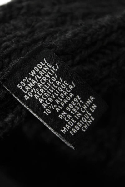 Tibi Womens Dark Gray Wool Alpaca Cardigan Sweater Long Sleeve Size S
