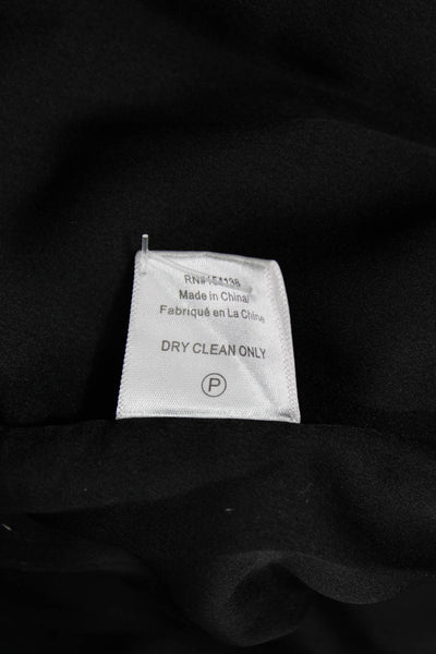 Staud Women Black Collared Button Blazer Long Sleeve Size M