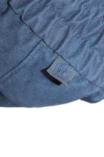 Lululemon Womens Ankle Jogger Pants Dark Blue Drawstring Poly Cotton Size S