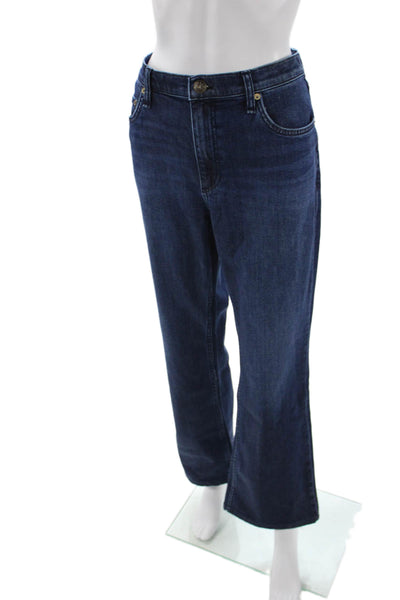 Rag & Bone Womens Dark Blue Straight Jeans Mid Rise Size 31