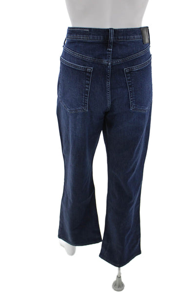 Rag & Bone Womens Dark Blue Straight Jeans Mid Rise Size 31