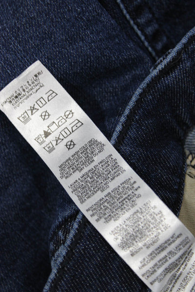 Rag & Bone Womens Dark Blue Straight Jeans Mid Rise Size 31