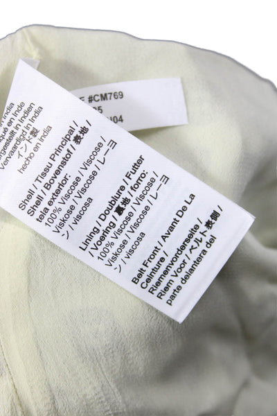 J Crew Women T-Shirt Dress White Geometric Mini Viscose Size 6