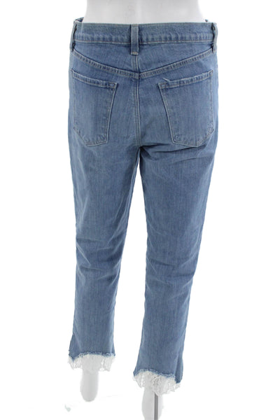 J Brand Womens Ankle Cropped Jeans Light Blue High Rise Size 27