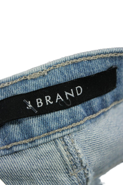 J Brand Womens Ankle Cropped Jeans Light Blue High Rise Size 27