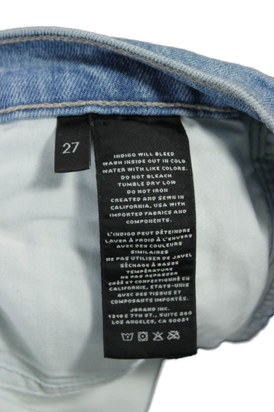J Brand Womens Ankle Cropped Jeans Light Blue High Rise Size 27
