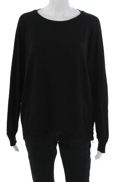 Beyond Yoga Women Pullover Sweater Black Crew Neck Long Sleeve Size XS