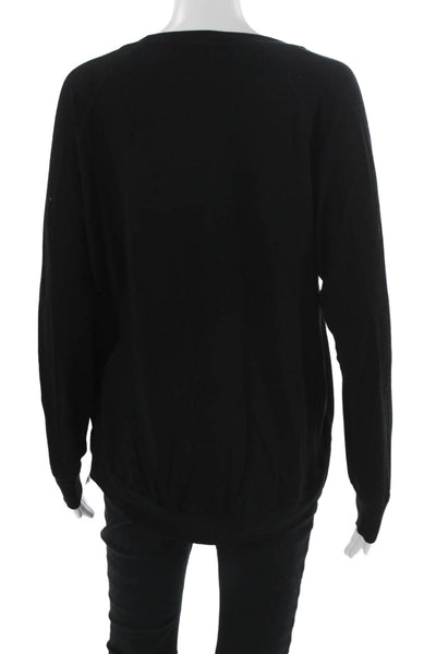 Beyond Yoga Women Pullover Sweater Black Crew Neck Long Sleeve Size XS