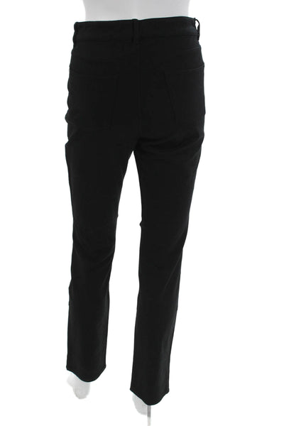 Harve Benard Women Ankle Dress Pants Black Button Rayon Blend Size 6