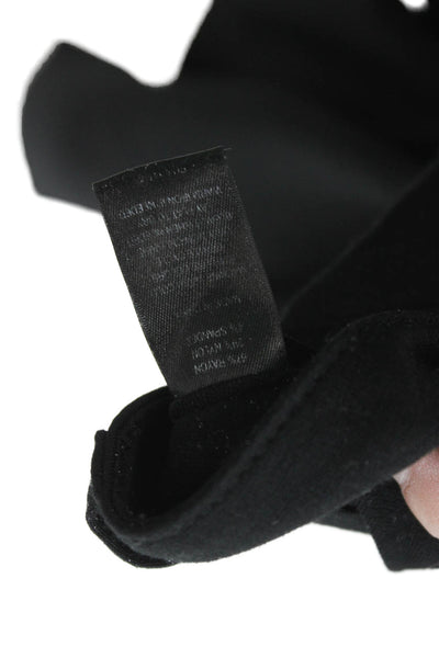 Harve Benard Women Ankle Dress Pants Black Button Rayon Blend Size 6