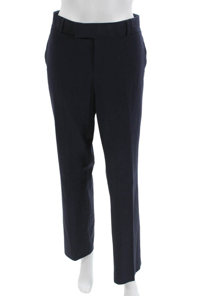 Banana Republic Women Dark Blue Dress Pants Wool Blend 32 Inseam Size 6