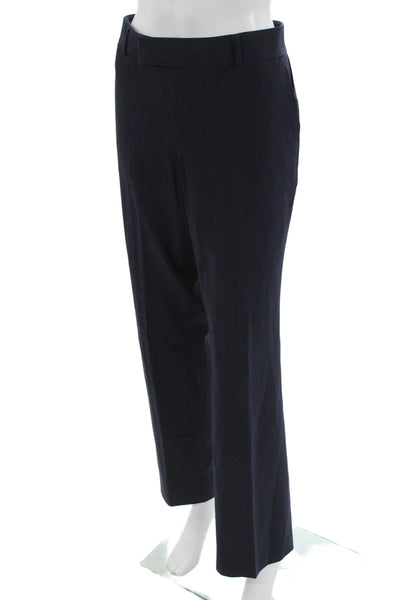 Banana Republic Women Dark Blue Dress Pants Wool Blend 32 Inseam Size 6